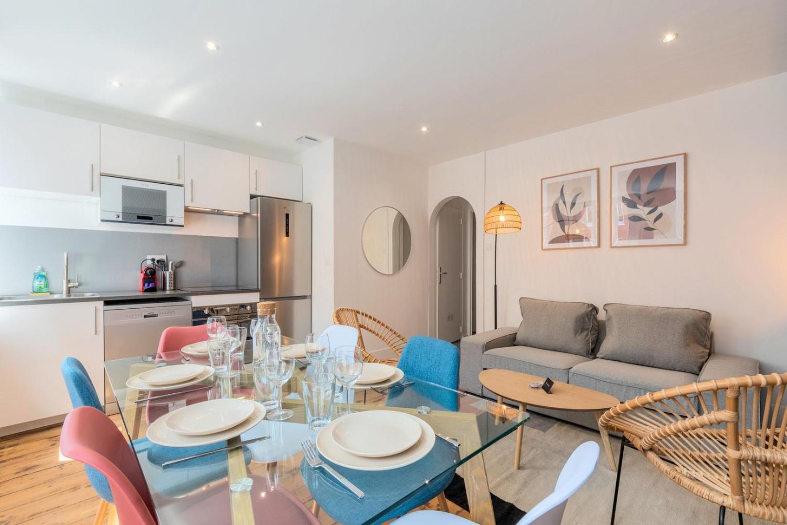 Bright 3-Bedroom 2-Bathroom Flat 里尔 外观 照片